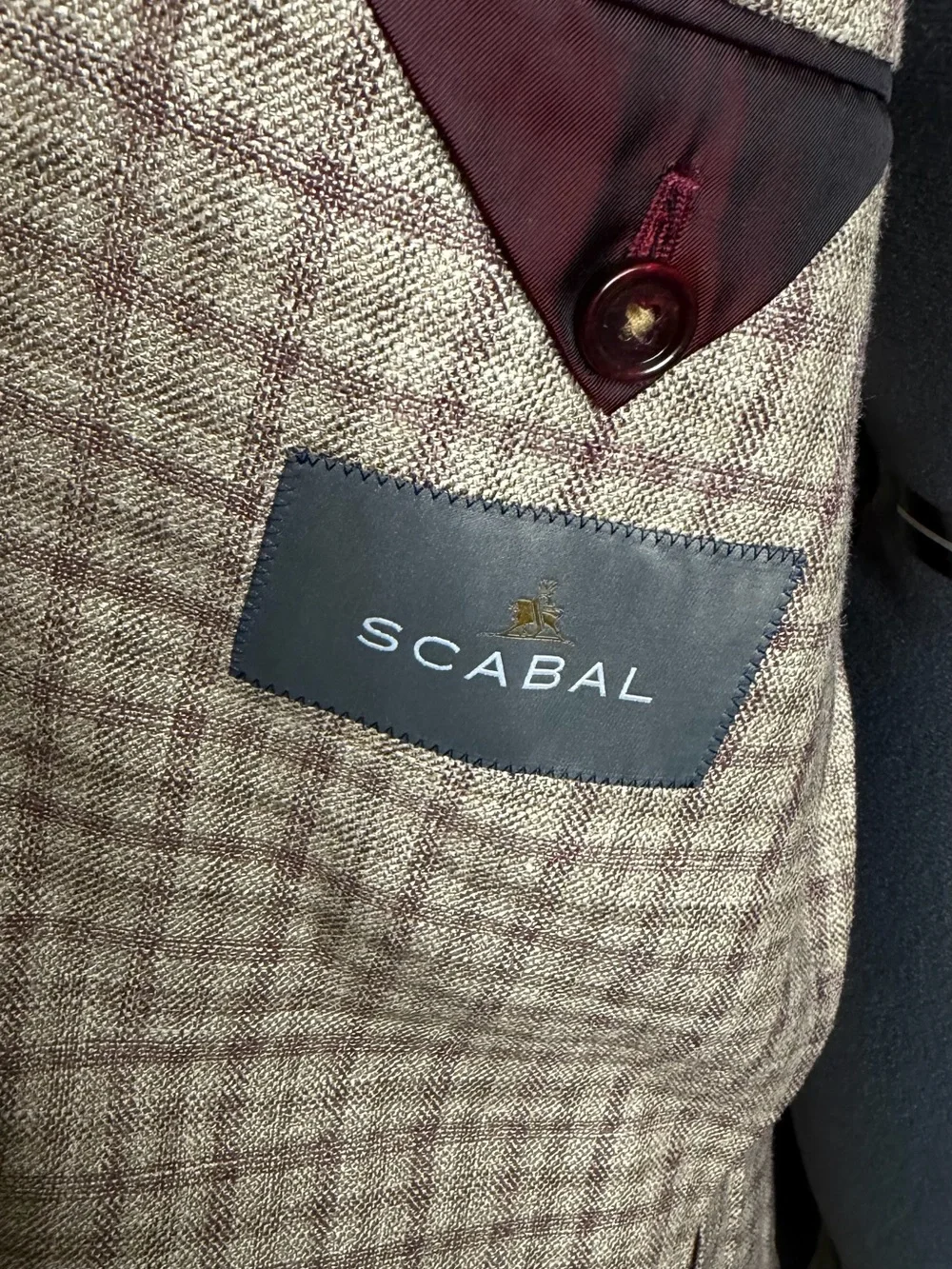 52R Scabal 100% Cupro  Jacket Blazer Coat